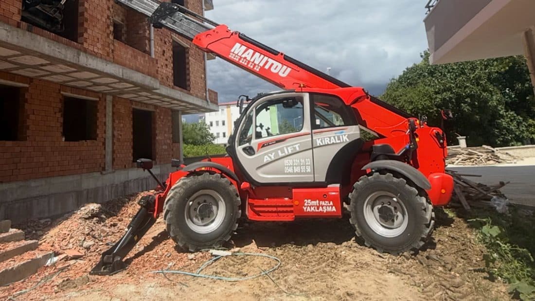 Samsun merkez ilçelerinde Manitou kiralama — şantiyede kiriş kaldırma